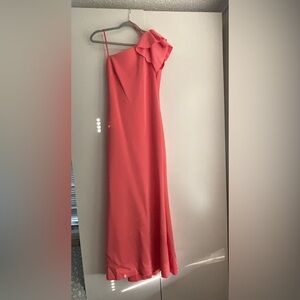 Jessica Howard Strapless Coral Dress